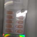 BTArtbox Press On Nails Short - Almond French Tip Press On Nails with Glue for Women, Soft Gel Glue On Nails in 16 Sizes - 32 Stick On Nails Kit, White French