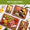 Bamboo Cutting Board Set Non Slip Feet Over Sink Father Day Dad Parents Papa Stepdad Pappy Poppy Pawpaw Who Want Nothing Everything Future Groom Bride Law Christmas Xmas