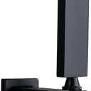 ENGA Square Matte Black Solid Brass Eco-Performance Hand Held Shower Head with Wall Connector and Hose Wall Mount Handheld Showerheads Set