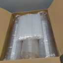 Goodluck 100 Pack 20oz Plastic Cups with Lids and Straws, Clear Disposable Iced Coffee Cups, Food Safe Cold Drink Cups for Bubble Tea, Smoothies & Shakes, BPA Free