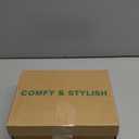 Oude Womens Orthopedic Platform Loafers  2 Inch Rocker Sole Boat Shoes with Arch Support, Comfortable Slip-Ons for Walking, Work, Nurses, Standing All Day (6, Black/White)