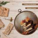 XBBMGG Vintage Fall Maple Leaf Book Wall Art Decor, Rustic Autumn Book Reading Round Wall Hanging Decor, Thanksgiving Bookish Framed Canvas Prints for Reading Room Library Home Decorations (10L" x 10W")