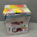 Nostalgia Snow Cone Shaved Ice Machine - Retro Table-Top Slushie Machine Makes 20 Icy Treats - Includes 2 Reusable Plastic Cups & Ice Scoop - Retro Red