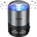 Automatic Home Insect Trap  Indoor Fly, Gnat, and Mosquito Traps with 10 Sticky Glue Boards,Auto Gray