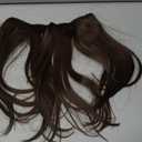 TESS Halo Hair Extensions Real Human Hair Remy Hair 12 Inch Straight Adjustable Invisible Wire Easy to Use Clip in, #02