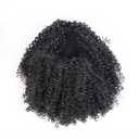 afro drawstring half wig and ponytail Deep Curly Drawstring Ponytail Extension for Black Women Black Afro Kinky Curly Pony Tail Hair Piece Synthetic Hair Extensions With (#1B)