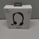 Logitech H111 Wired Headset, Stereo Headphones with Noise-Cancelling Microphone, 3.5 mm Audio Jack, PC/Mac/Laptop/Smartphone/Tablet - Black