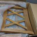 Roundhill Furniture Windvale Fabric Upholstered Counter Height Dining Chairs, Set of 2, Cottage Oak