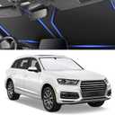 SINGARO 300T Universal Car Windshield Sun Shade, Foldable Reflective for Windshield & Window Shades with Overlapping Design, Car Interior Accessories (55" L x 26.7" W)