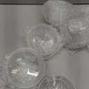 Jingmore 24 Pcs Ribbed Martini Glasses 10 oz Disposable Plastic Vintage Ribbed Coupe Glasses Unbreakable Dessert Parfait Glassware for Wedding Birthday Party Supplies (Clear)