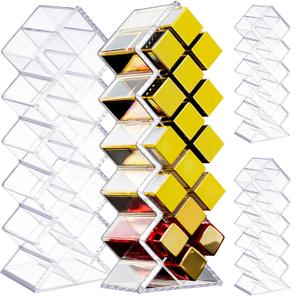 2 Pack Acrylic Lipstick Holder Organizer 32 Slots Clear Lip Gloss Holder Organizers Stackable Fish Shape Lipsticks Tower Lipstick Case Display Stand Storage Box for Makeup Cosmetic Vanity drawer
