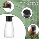 Tanlade 30 Pcs Soy Sauce Dispenser Leakproof Cruet Dispenser Set Small Sauce Bottles Glass Soy Container Oil Dispensing Bottles Seasoning Vinegar Cruet with Lid for Kitchen Cooking, Black