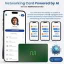 Card - Digital Business Card - Tap to Share - AI Assistant - Networking Card Powered by AI - Connect with People - Tap the NFC or Scan the QR - Compatible with iPhone & Android