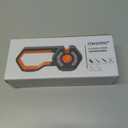 6-Stage Knife Sharpener - Premium Kitchen Knife Sharpeners - Adjustable Handheld Manual Knife Sharpeners for Kitchen Knives, Scissor and Chef Knife.Easy for beginners to use (ORANGE)