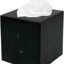 Natural Marble Tissue Box Cover, Black Bathroom Accessories, Tissue Box Cover Square Marble, Tissue Box Holder for Your Luxury Bathroom Accessories, Black Tissues Cube Box Cover