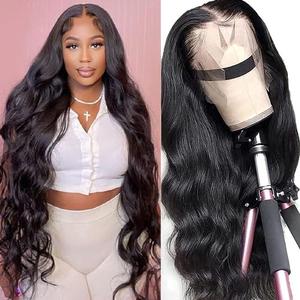 ROYAL IMPRESSION Body Wave Lace Front Wigs Human Hair 200% Density 12A Body Wave Glueless Wigs Human Hair Pre Plucked 13x4 HD Transparent Full Lace Frontal Wigs Human Hair for Black Women (26 Inch)