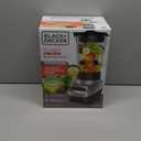 BLACK+DECKER PowerCrush Multi-Function Blender with 6-Cup Glass Jar, 4 Speed Settings, Silver