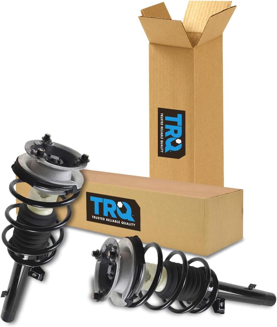 TRQ Front Driver and Passenger Side Strut and Spring Assembly Set Compatible with 07-11 BMW 328i RWD 07-11 335i RWD 08-13 128i RWD 08-13 135i RWD 06 325i RWD 06 330i RWD 09-11 335d RWD