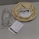 Gold Scalloepd Lamp Shades Set of 2, 6.1"Top x 13"Bottom x 9.8"High, Bell Lamp Shades for Floor Lamps Table Lamps, Medium Lampshade with Petal Edge Braid, Spider, Harp Holders Included, Easy Assembly