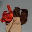 Brown Dog Costume Dog Ears and Tail Headband Halloween Dachshund Bald Cap Red Tie Funny Couples Costumes Accessories for Duos Adults Men Woman Couples