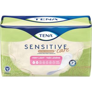 TENA Sensitive Care Extra Coverage Female Incontinent Pad Very Light Long 9" L 54291, 50 Ct