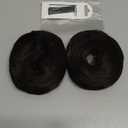 2 PCS Messy Bun Hair Piece Wavy Curly Hair Bun Scrunchies Extensions Synthetic Chignon Thick Updo Hairpieces for Women Girls(Dark Brown)