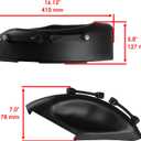 Caltric 42" Deck Mulch Cover Compatible With John Deere S100 S110 S120 S130 X105 X106 X110 X120