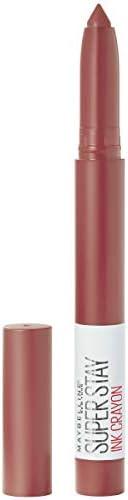 Maybelline Super Stay Ink Crayon Lipstick Makeup, Precision Tip Matte Lip Crayon with Built-in Sharpener, Longwear Up To 8Hrs, Enjoy The View, Red Brown, 1 Count
