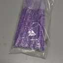 Enhon 8 Pieces Purple Flameless Advent Taper Candles 10 Inch Flickering LED Battery Operated Candles for Wedding Dinner Church Spell Holiday Christmas Advent Rituals