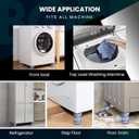 ORBON Anti Vibration Pads for Washing Machine | Durable Washing Machine Feet Anti Vibration | Anti Vibration Pad Washing Machine | Anti Vibration Washing Machine Support (Round Adjustable)
