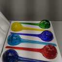 Besti Large Self Watering Globes for Plants (6-Pack) Waters Greenery Up to 2 Weeks Hands Free | Durable, Multicolored Glass Craftsmanship | Indoor and Outdoor Use - Measures 12 x 3.5