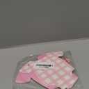 Pink Gingham Baby Shower Banner, 18 Pieces Pink Babysuit Garland Banner for It's a Girl's Baby Shower Decorations