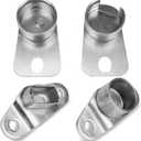 Tailgate Hinge Kit Compatible with Chevy Silverado & GMC Sierra C1500 C2500 C3500 K1500 K2500 K3500 Hinge Set (1 Bolt Style) of 4, Replace 15691088, 15691087, 15603558, 15521579, 38640, 38646