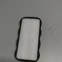 XIZYO for iPhone 15 Pro Max Case, Cute Wavy Floral Flower Rose Aesthetic, Curly Wave Frame Women Girls Matte TPU Bumper Shockproof Case, Matte Black