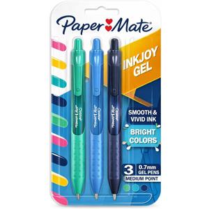 Paper Mate PAP2209788 Ink Joy Bright Gel Pen Assorted Color - Pack of 3