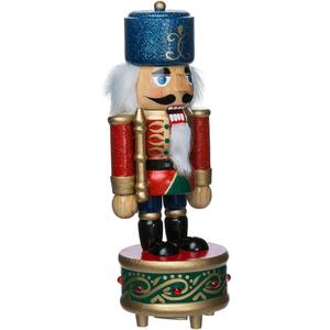 Kurt Adler Wooden Musical Soldier Nutcracker, 8.5-Inch
