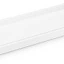 Essentra Home Matte White Luxury Bathroom Vanity Tray, Rectangular Cosmetic Tray.