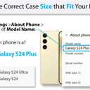 Clear Glitter Butterfly for Galaxy S24 Plus Case, [Screen Protector] Shockproof Thin Flower Slim Cute Crystal Bling Women Hard Back Soft TPU Bumper Protective for Samsung S24 Plus 6.7 inch