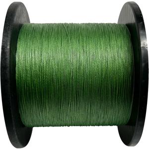 Braided Fishing Line 4 Strand Abrasion Resistant Braided Line 10LB to 90 LB Test for Salt-Water, 547/1094Yards, Cost-Effective, Zero Stretch, Smaller Diameter for Extra Visibility, Variety Colors (green)