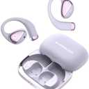Monster Open Ear AC520 Headphones, Bluetooth 6.0 Wireless Earbuds with HiFi Sound, Open Ear Earbuds with 24H Playtime, Unique Handbag Design, ENC Clear Call, IPX6 Resistance（Purple）