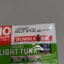 Bumble Bee Chunk Light Tuna In Water, 5 oz Cans (Pack of 10) - Wild Caught Skipjack Tuna - 23g Protein Per Serving - MSC Certified Sustainable Seafood, Non-GMO, Gluten Free, Kosher, Best By: 06/26/2027