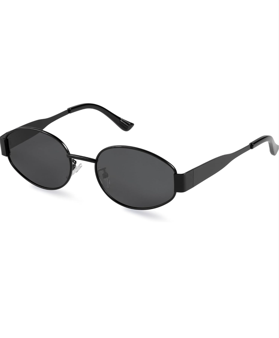 livho 2025 Trendy Oval Sunglasses - Stylish Polarized Shades for Everyday - Retro Metal Frames