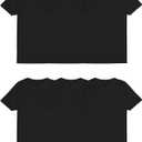 Fruit of the Loom Men's Undershirts, Moisture Wicking & Tag Free, Short Sleeve Crew T-Shirts (Small, Black - 6 Pack)
