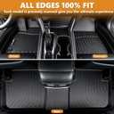 AIPOIL Floor Mats & Cargo Liner Set for 2017-2022 Mazda CX5 All Weather Protection TPE Anti-Slip Automotive Full Set Custom CX-5 Car Mats Accessories - Black
