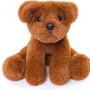WEIGEDU Chocolate Labs Labrador Stuffed Animals, Stuffed Puppies, Retrievers Dog Plush Toys for Kids Boys Girls Birthday Bedtime Gifts, 7.9 inches, Brown Chocolate