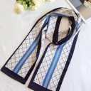 2 x Head Hair Scarf for Women long Satin Silky Hair Scarves Wraps Purse Scarf