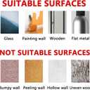 2 x Wall Stickers, Wall Stickers Living Room, Non-Printing, Inspirational Quotes Motivational Teamwork Workout Yoga Women for Office Gym and More, Home Vinyl Art Decor Don't Wish for it Work for it 25"X7" (Small)