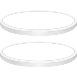 Brightever 12 Inch 2 Pack LED Flush Mount Ceiling Light Fixture, 5000K Daylight White 3200LM Round LED Ceiling Lights, 240W Equivalent, 0.67 Inch Thickness Light Fixtures Ceiling Mount, Non-Dimmable