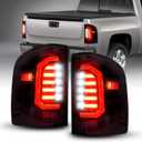 AUTOONE - For 2007-2013 Chevy Silverado LED Tail Light Assembly Smoked LED Taillights Compatible with Chevy Silverado 1500/ 2500HD | 3500HD, GMC Sierra 3500 HD, Driver & Passenger Side