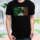 MAIHUN Mens St Patricks Day Shirts St Paddys Four Leaf Clover Shirt Shamrock Irish Holiday Tshirt (Black, M)